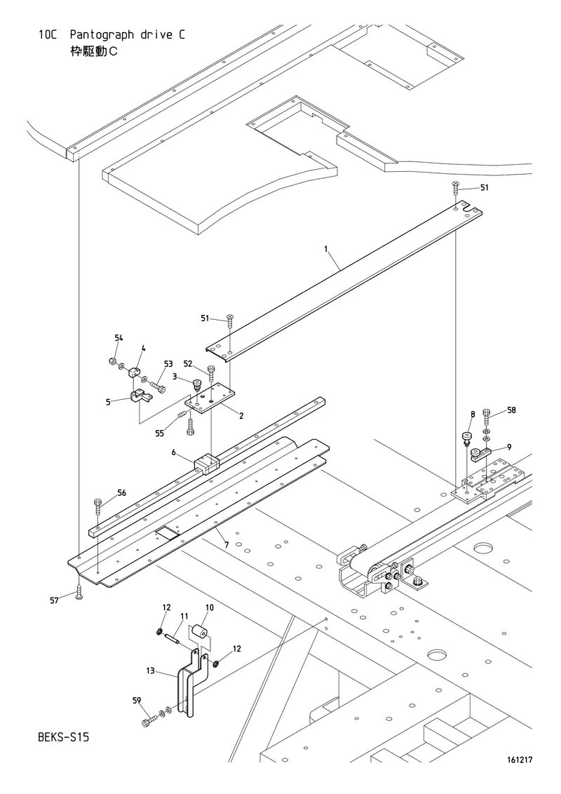 Схема узла из Parts List BEKS-S15, содержащего RR48024A60