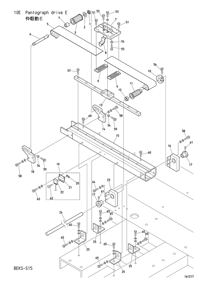 Схема узла из Parts List BEKS-S15, содержащего RF480360350