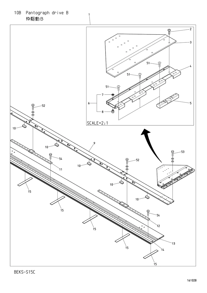 Схема узла из Parts List BEKS-S15C, содержащего SM48005A380