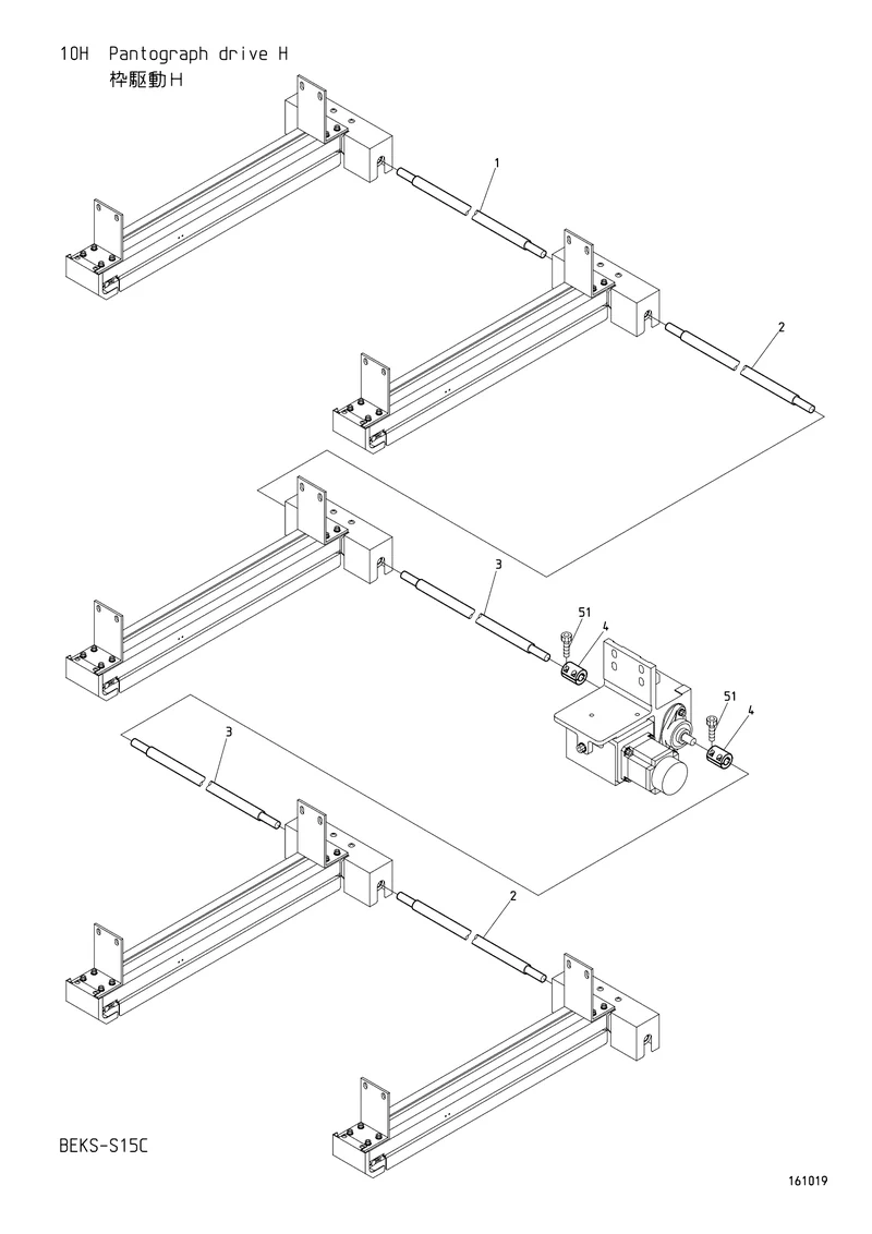 Схема узла из Parts List BEKS-S15C, содержащего SM470010
