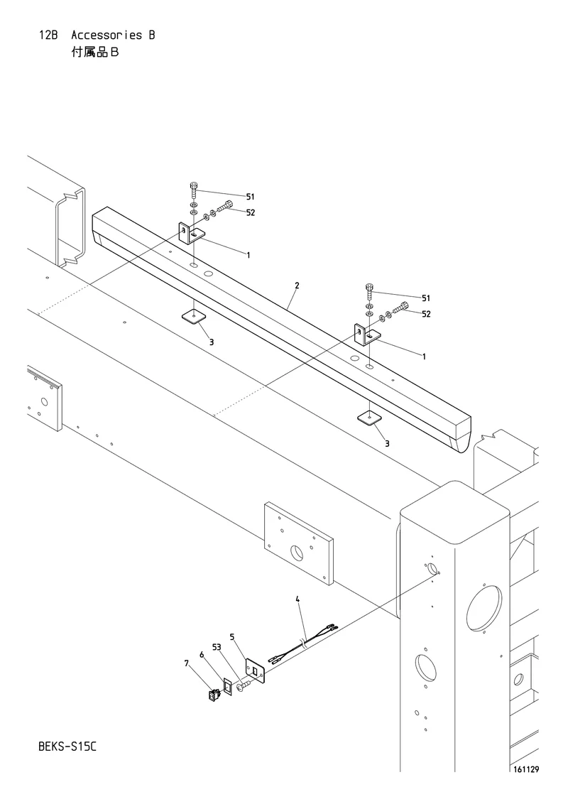 Схема узла из Parts List BEKS-S15C, содержащего JG510000