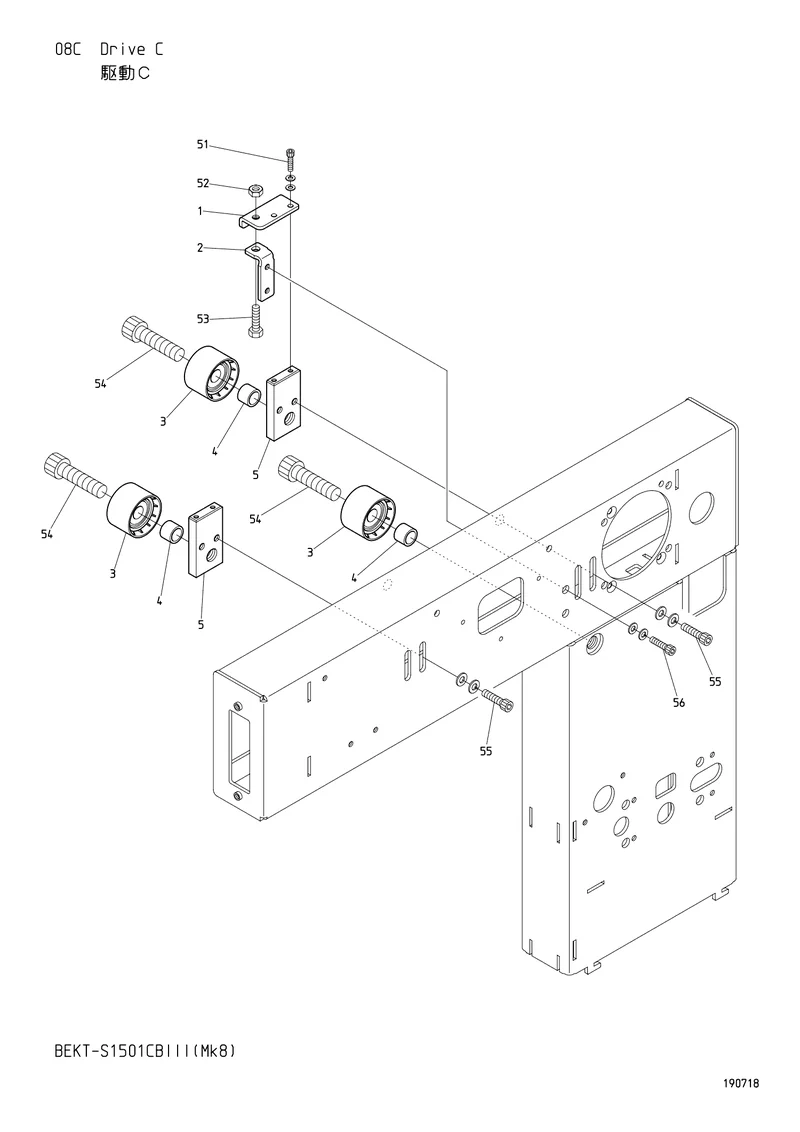 Схема узла из Parts List BEKT-S1501CBIII (Mk8), содержащего NK310050