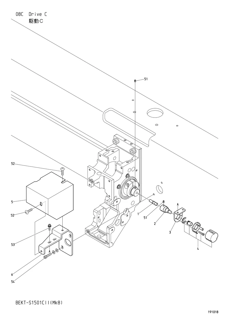 Схема узла из Parts List BEKT-S1501CII (Mk8), содержащего NJ310030