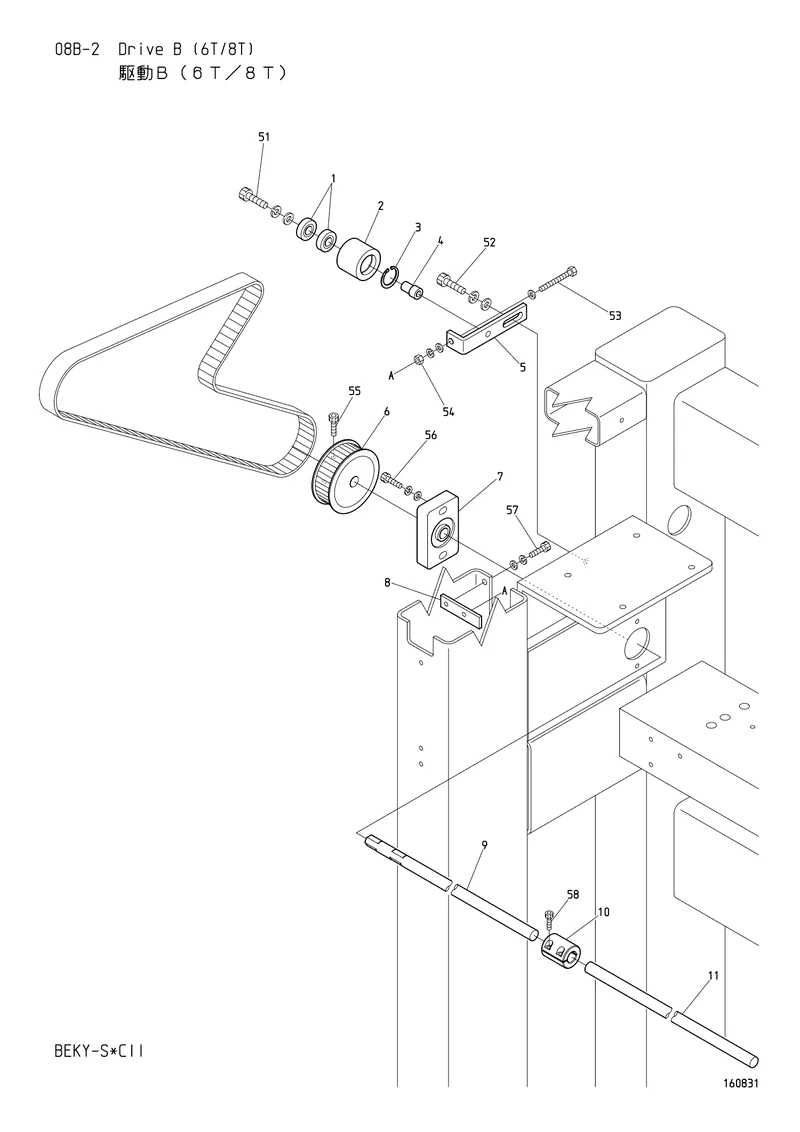 Схема узла из Parts List BEKY-S_CII, содержащего SC310040
