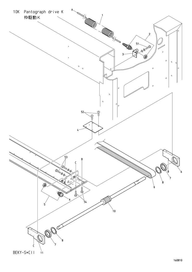 Схема узла из Parts List BEKY-S_CII, содержащего SC480301